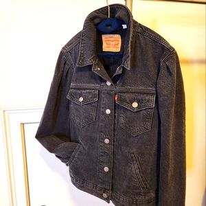 Levi's puff sleeve denim jacket